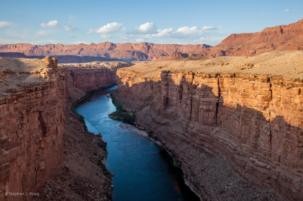 Colorado River and Marble Canyon, from Navajo Bridge, Arizona