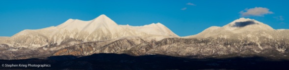La Sal Mountains, Utah, after a recent snowfall.