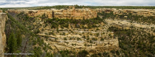 Sun Point View of Fewkes Canyon and Cliff Canyon, Mesa Verde.